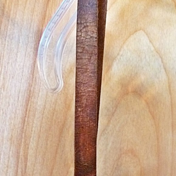 Hand Crafted Tooled Leather Shoulder Bag in Unique Hexagon Shape - Picture 13 of 15